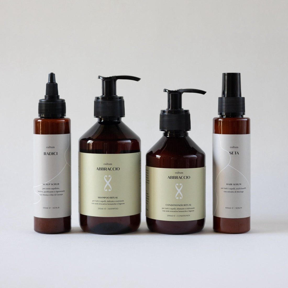 skin and hair kit Abbraccio with clutch bag